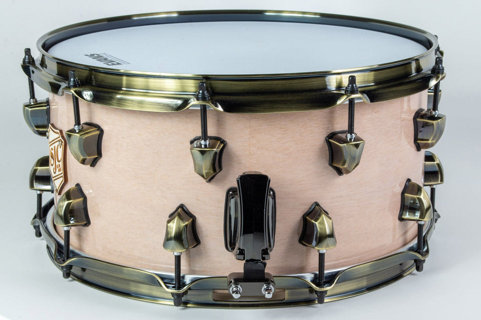 Builder's Choice - Whitewash Mahogany 7x14 Snare