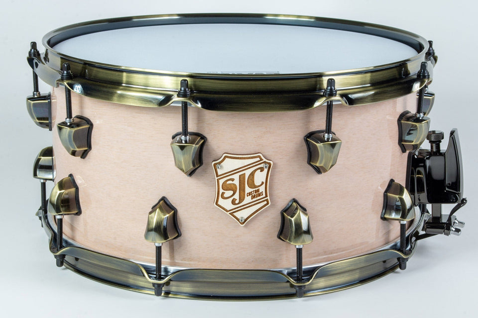 Builder's Choice - Whitewash Mahogany 7x14 Snare