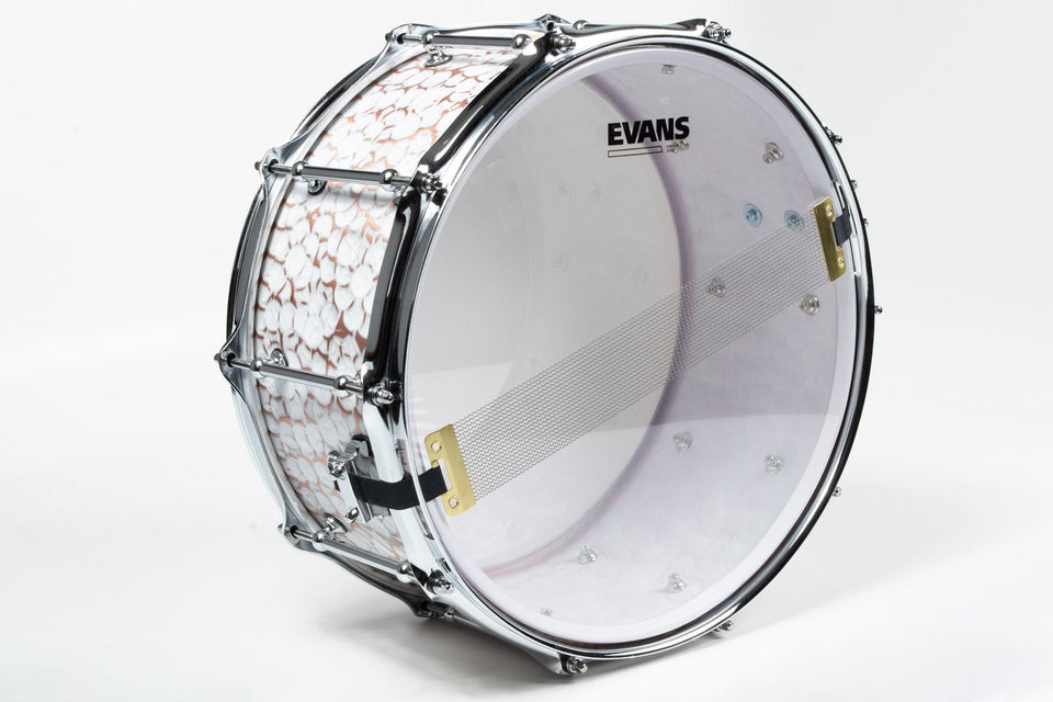 Builder's Choice - White Distressed Copper 6.5x14 Snare