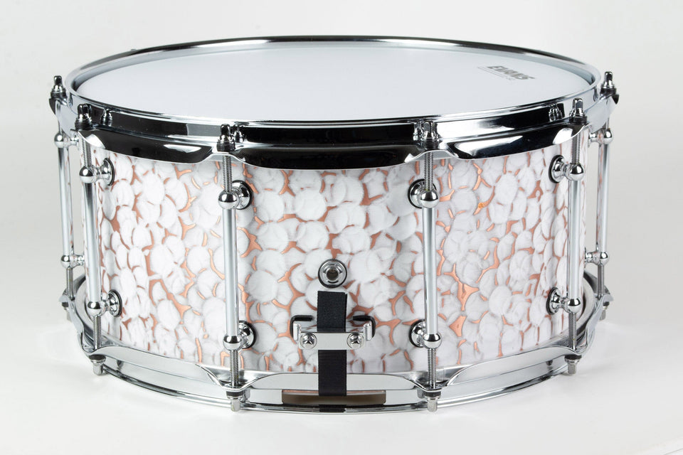 Builder's Choice - White Distressed Copper 6.5x14 Snare