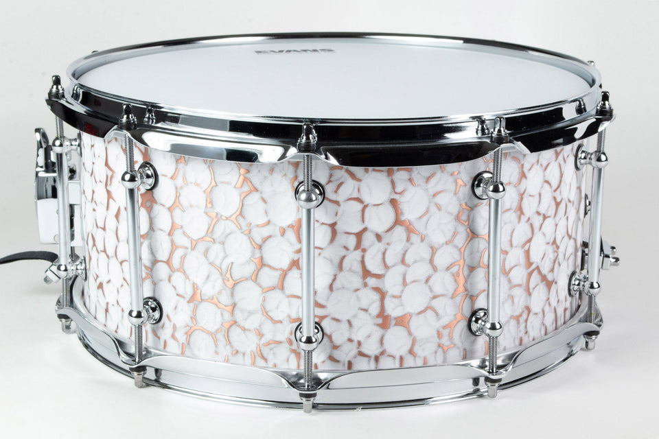 Builder's Choice - White Distressed Copper 6.5x14 Snare