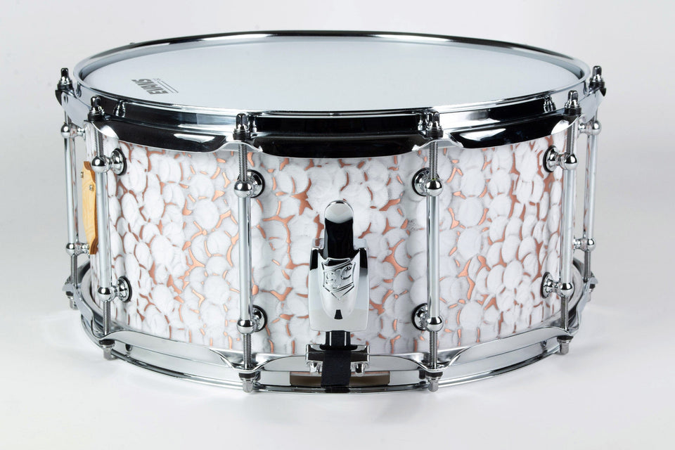 Builder's Choice - White Distressed Copper 6.5x14 Snare