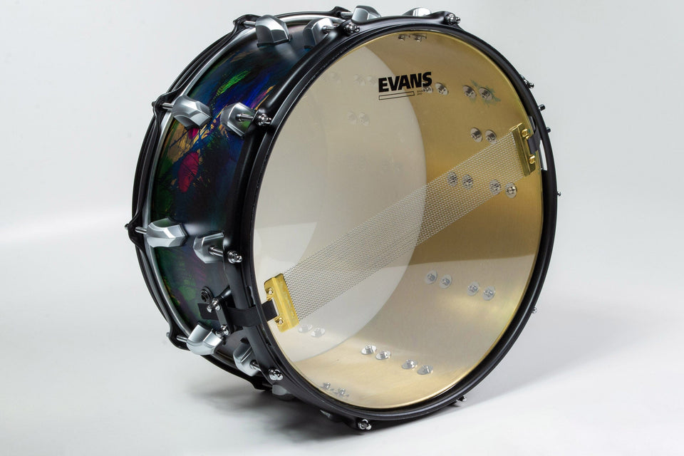 Dye Splatter Bell Brass 7x14 Snare