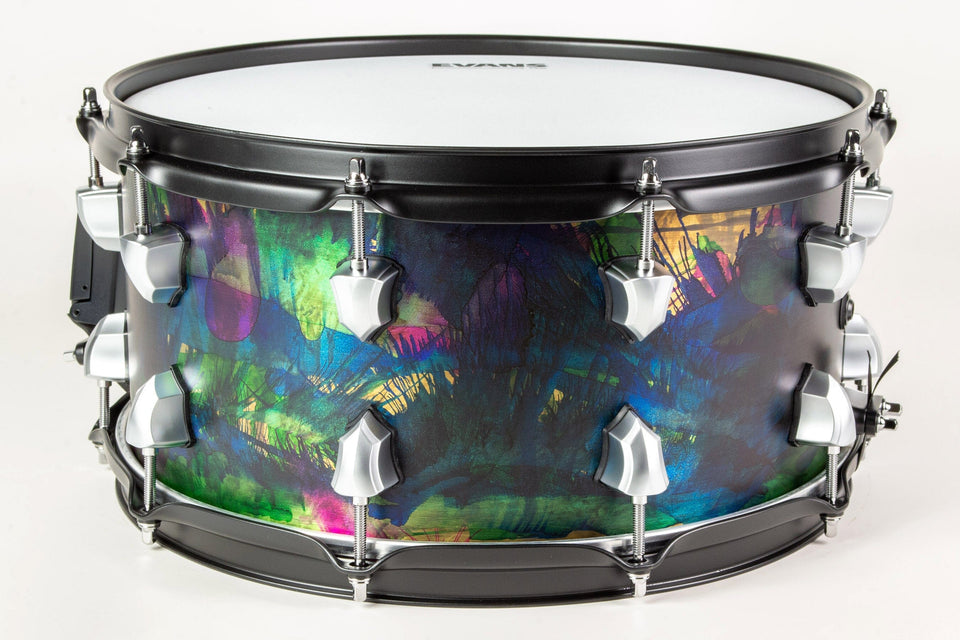Dye Splatter Bell Brass 7x14 Snare