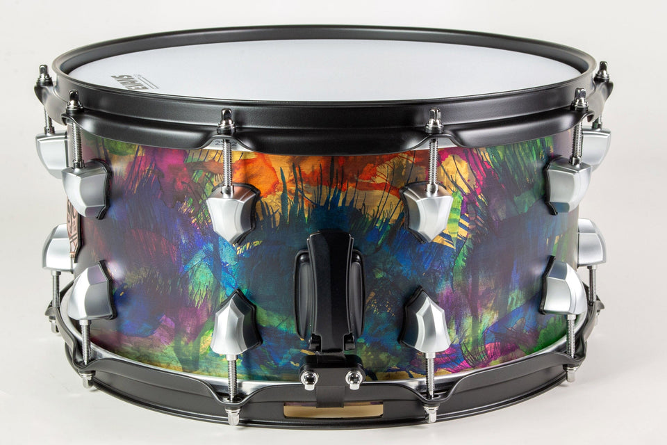 Dye Splatter Bell Brass 7x14 Snare