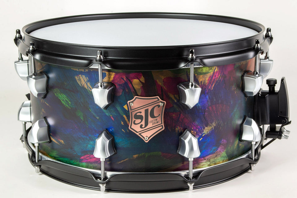 Dye Splatter Bell Brass 7x14 Snare