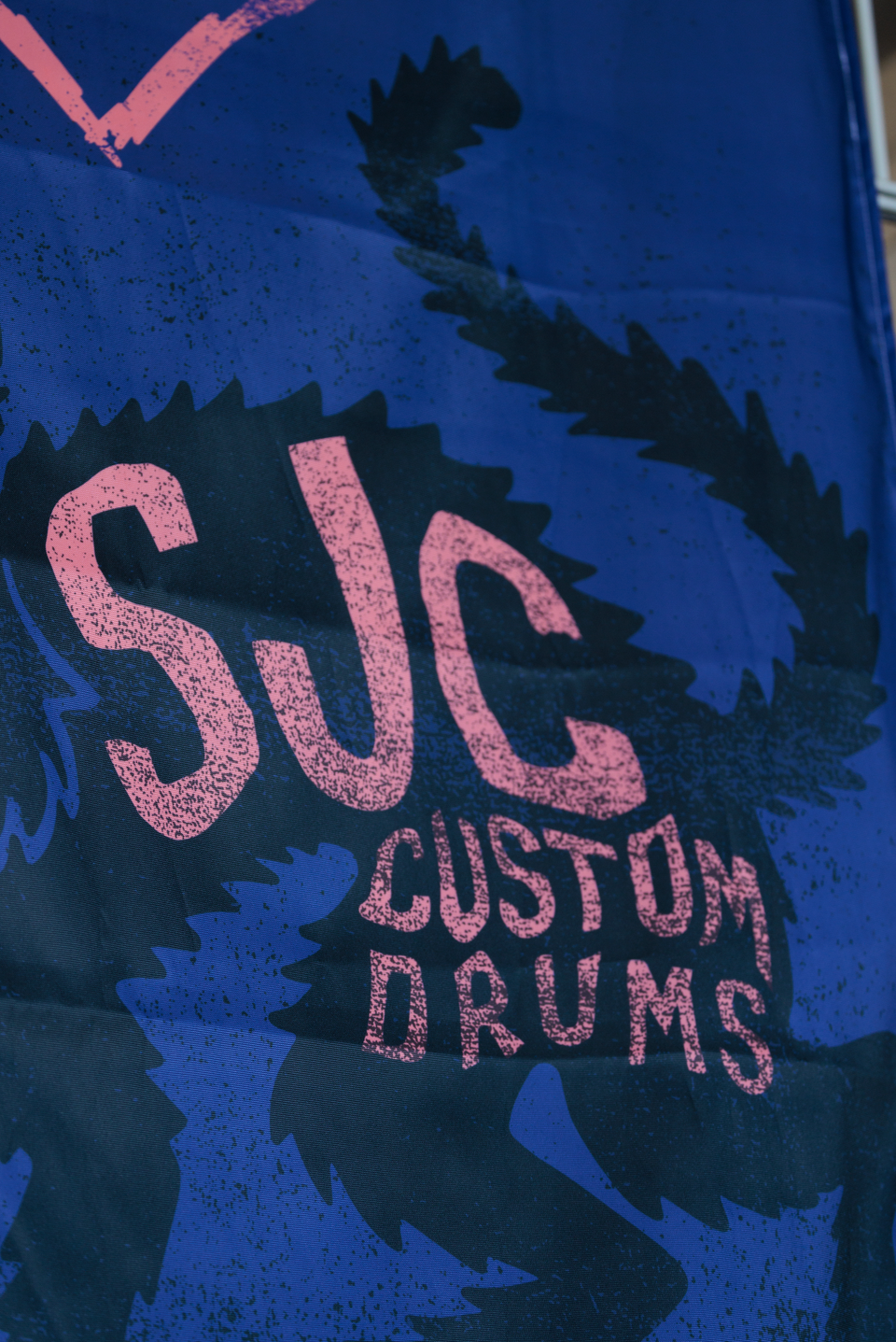 Scary Good Drums Flag - Blue