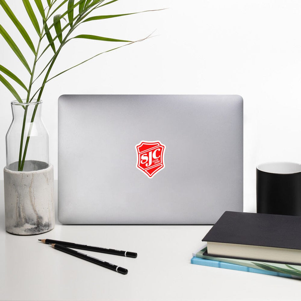 Red SJC Logo Sticker