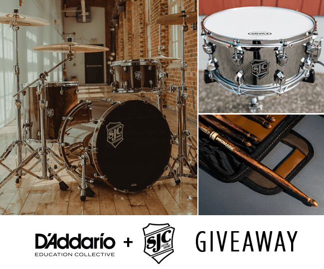 Educator Exclusive: SJC Drums & D'Addario Percussion Giveaway