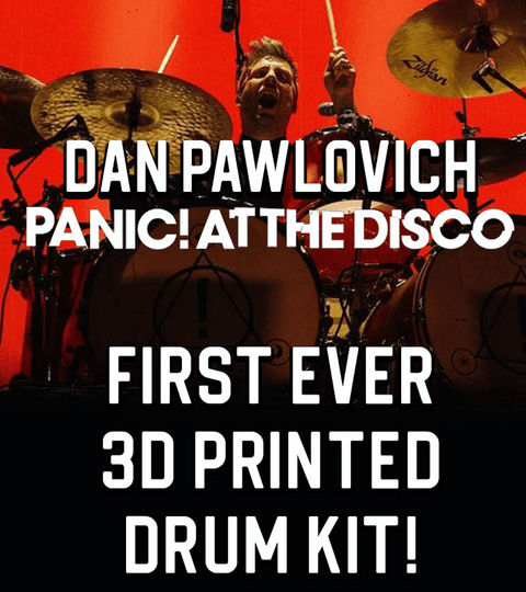Panic! At The Disco 3D print drum kit