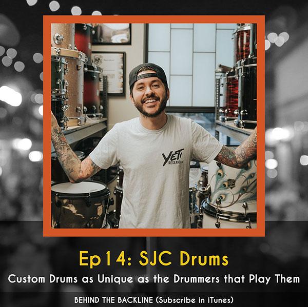 SJC Custom Drums Featured on Behind the Backline