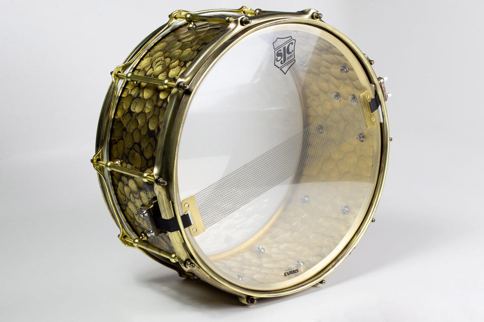 Builder's Choice - Aged Distressed Brass 6.5x14 Snare