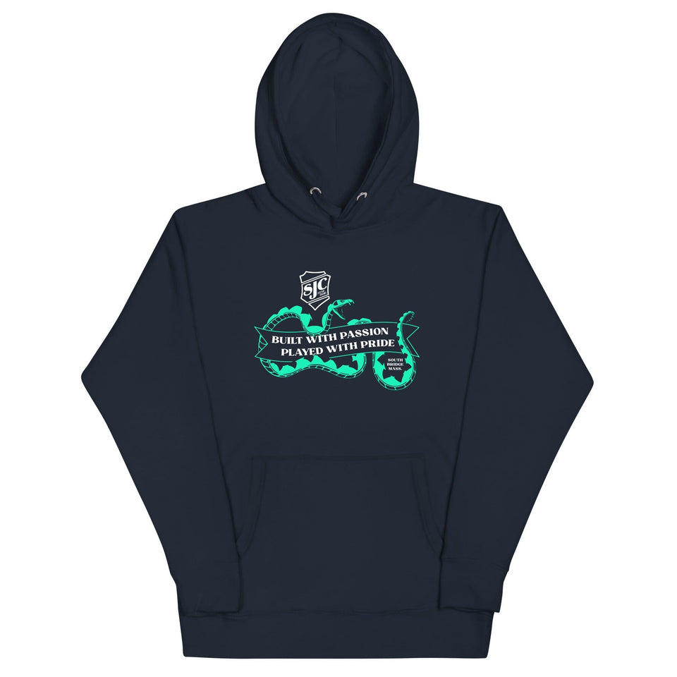 There's a Snake in My Drum Hoodie Teal