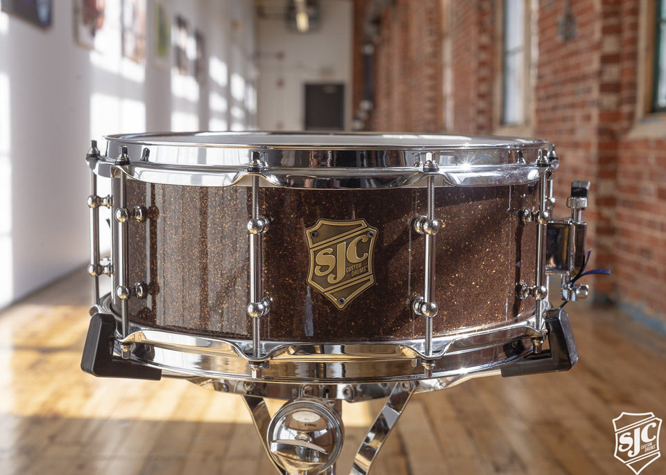 6x14 M5 Maple Snare Rootbeer Glitter with Chrome Hardware