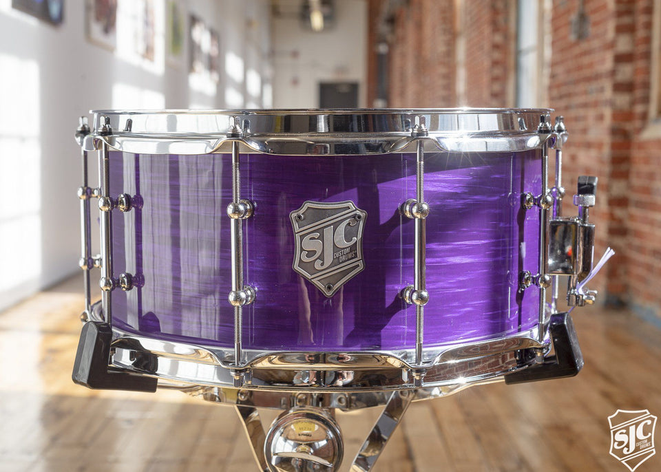 6.5x14 M5 Maple Snare - Purple Ripple with Chrome Hardware