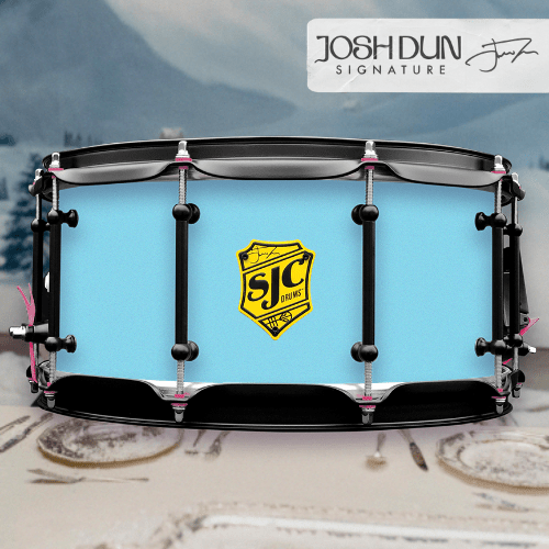 Josh Dun Scaled and Icy Snare Drum Design
