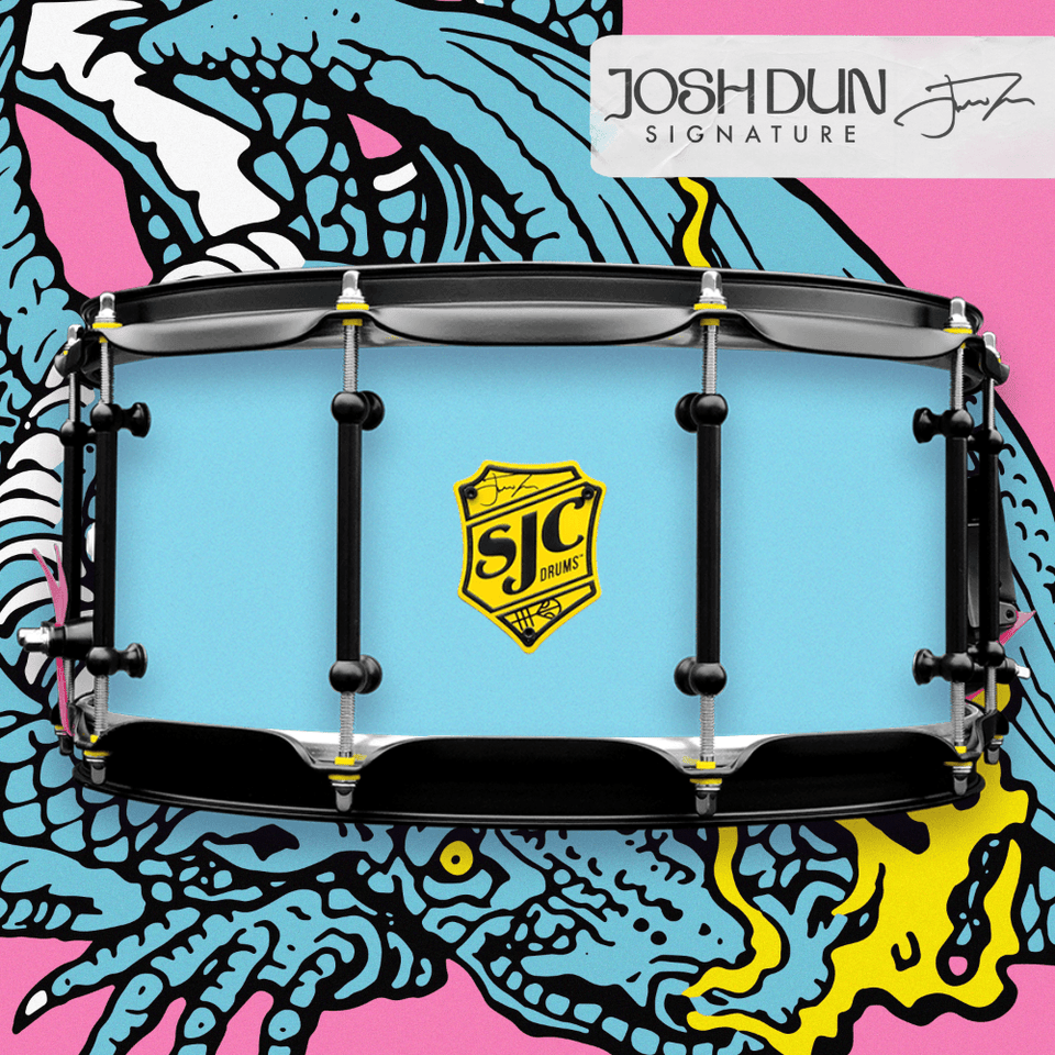 Josh Dun Scaled and Icy Snare Drum Design